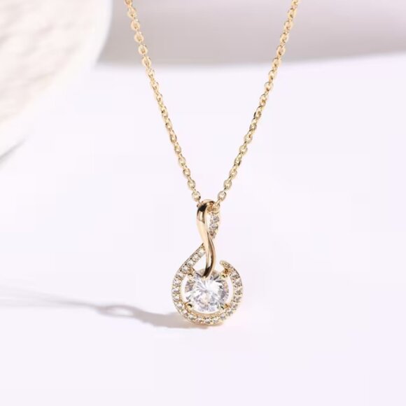 14K Gold Womens 2ct Diamond Pendant Necklace Ladies New 14 Karat Silver Jewelry - Picture 4 of 7